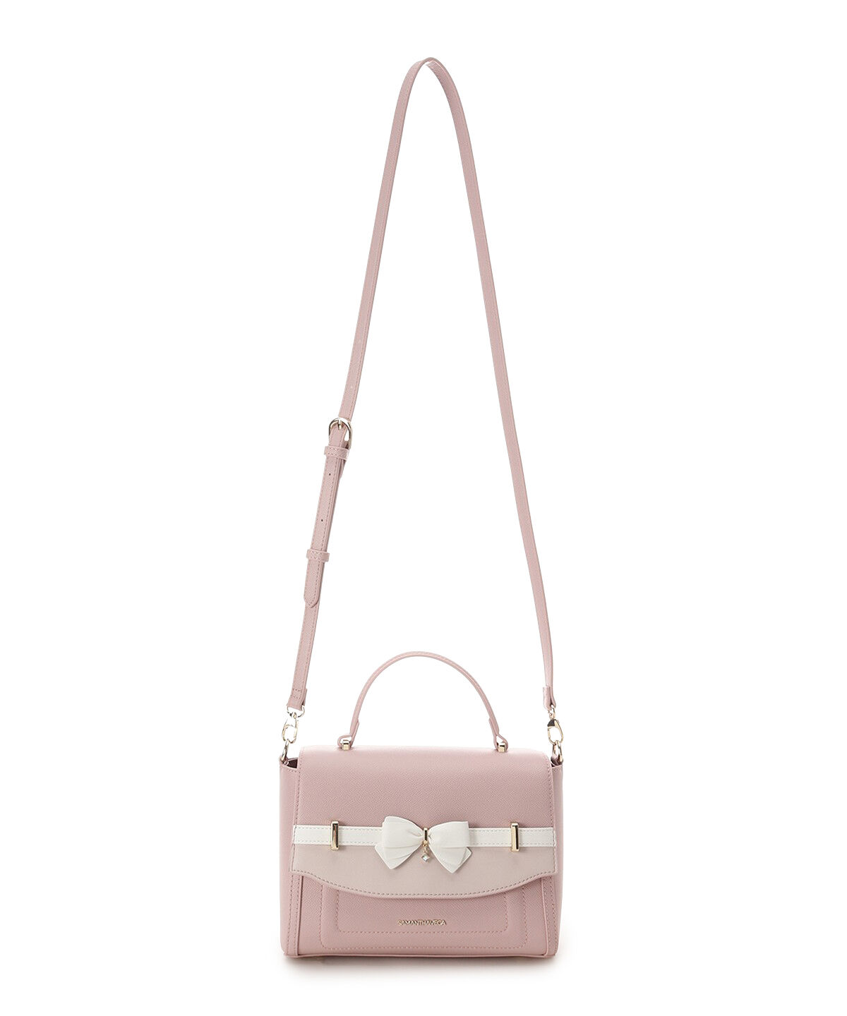 Samantha Vega「バイカラーアクセントリボンショルダーバッグ」|ショルダー・メッセンジャー|