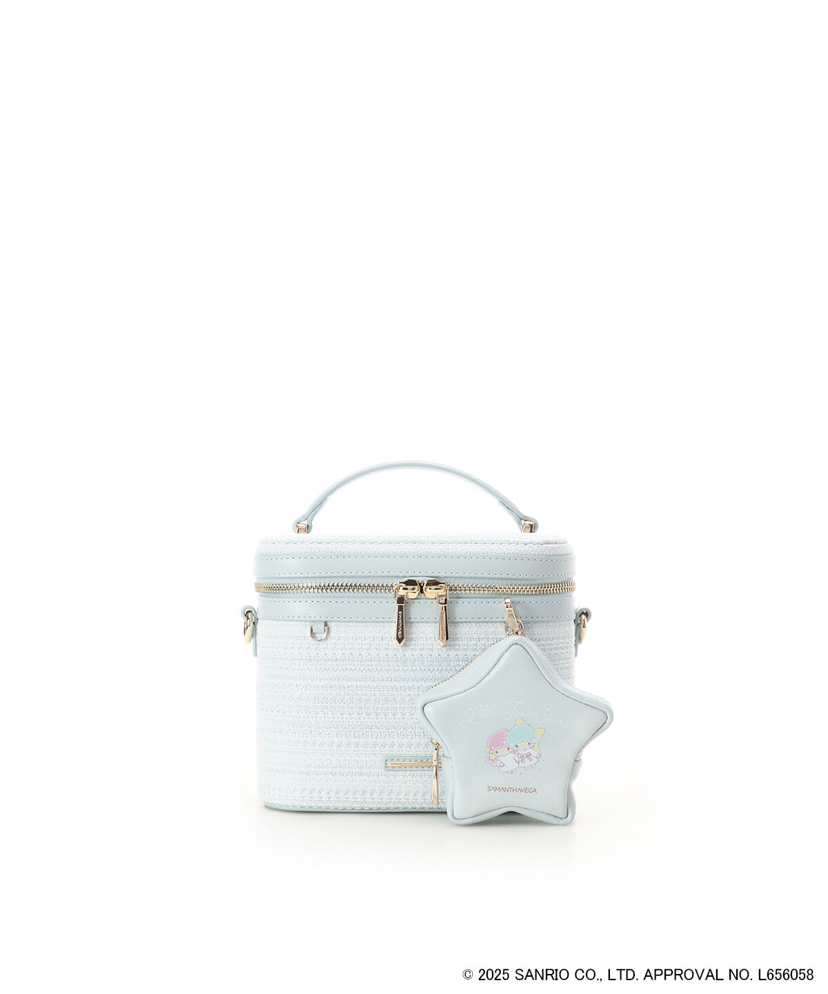 Samantha Vega「『リトルツインスターズ』（キキ＆ララ）バニティバッグ」|ショルダー・メッセンジャー|ライトブルー