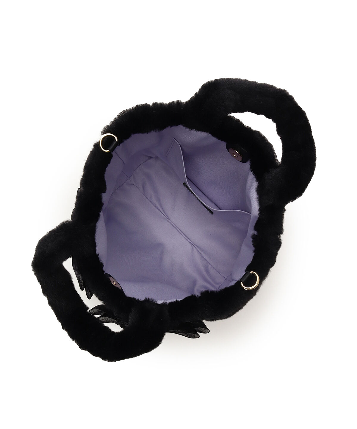 Samantha Vega「シフォンリボンファーハンドバッグ」|ハンドバッグ|