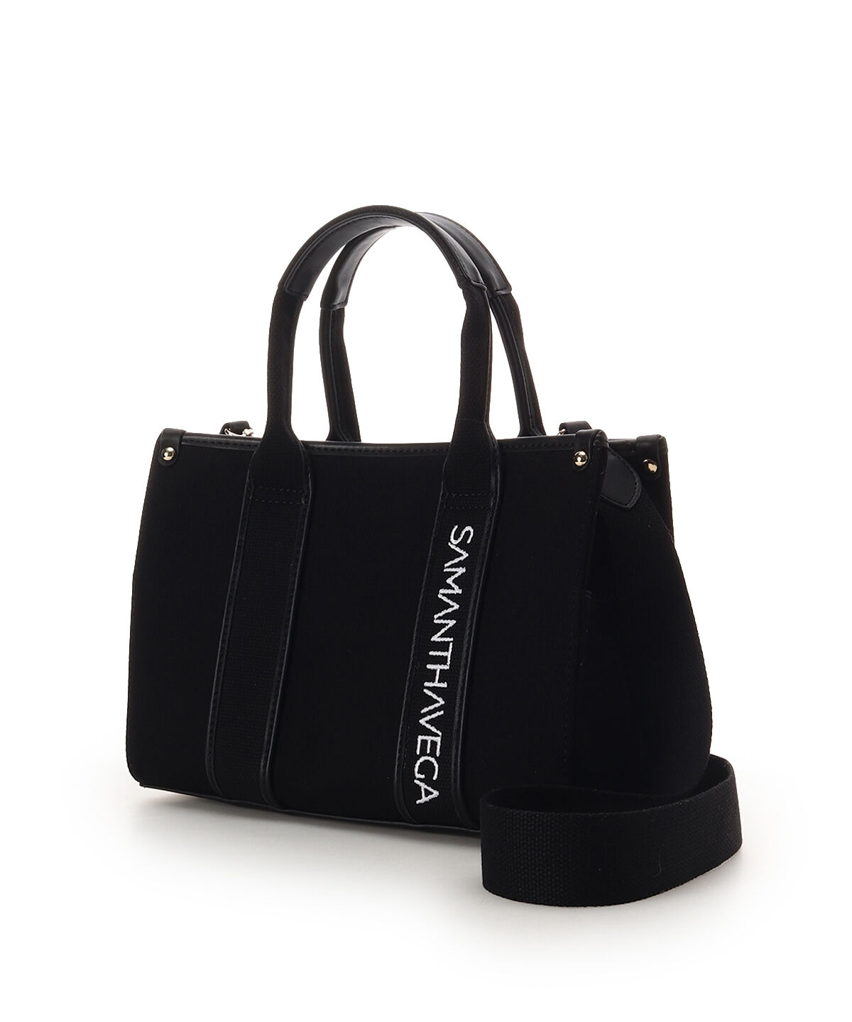 Samantha Vega「新色ロゴテープキャンバスハンドバッグ（小）」|ハンドバッグ|