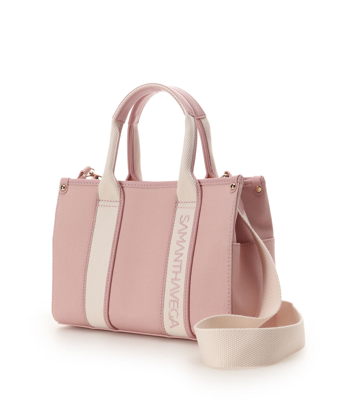 Samantha Vega「新色ロゴテープキャンバスハンドバッグ（小）」|ハンドバッグ|