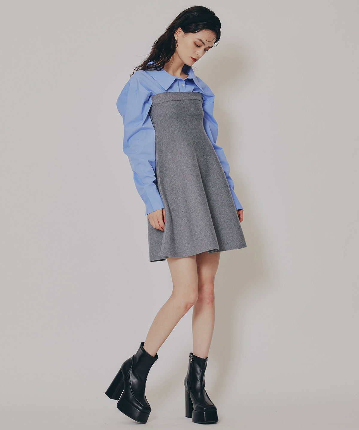 REDYAZEL「スクエアショートブーツ」|ショートブーツ|