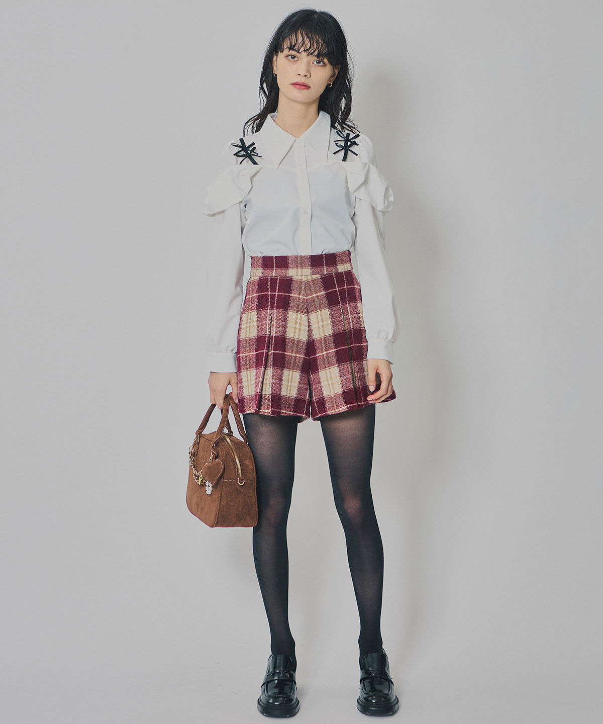 REDYAZEL「リボンフリルショルダーブラウス」|シャツ・ブラウス|