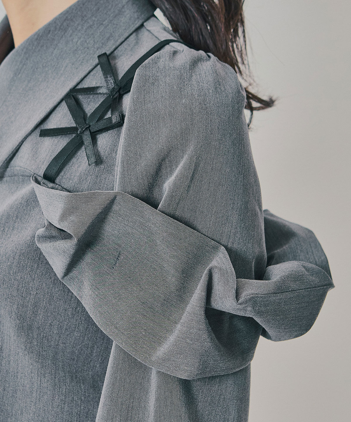 REDYAZEL「リボンフリルショルダーブラウス」|シャツ・ブラウス|