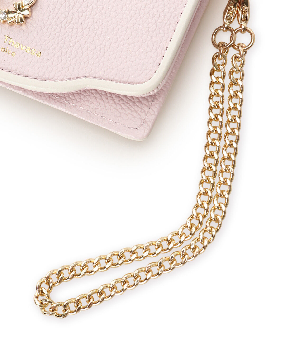 Samantha Thavasa Petit Choice「フープラインビジュー パスケース」|定期入れ|