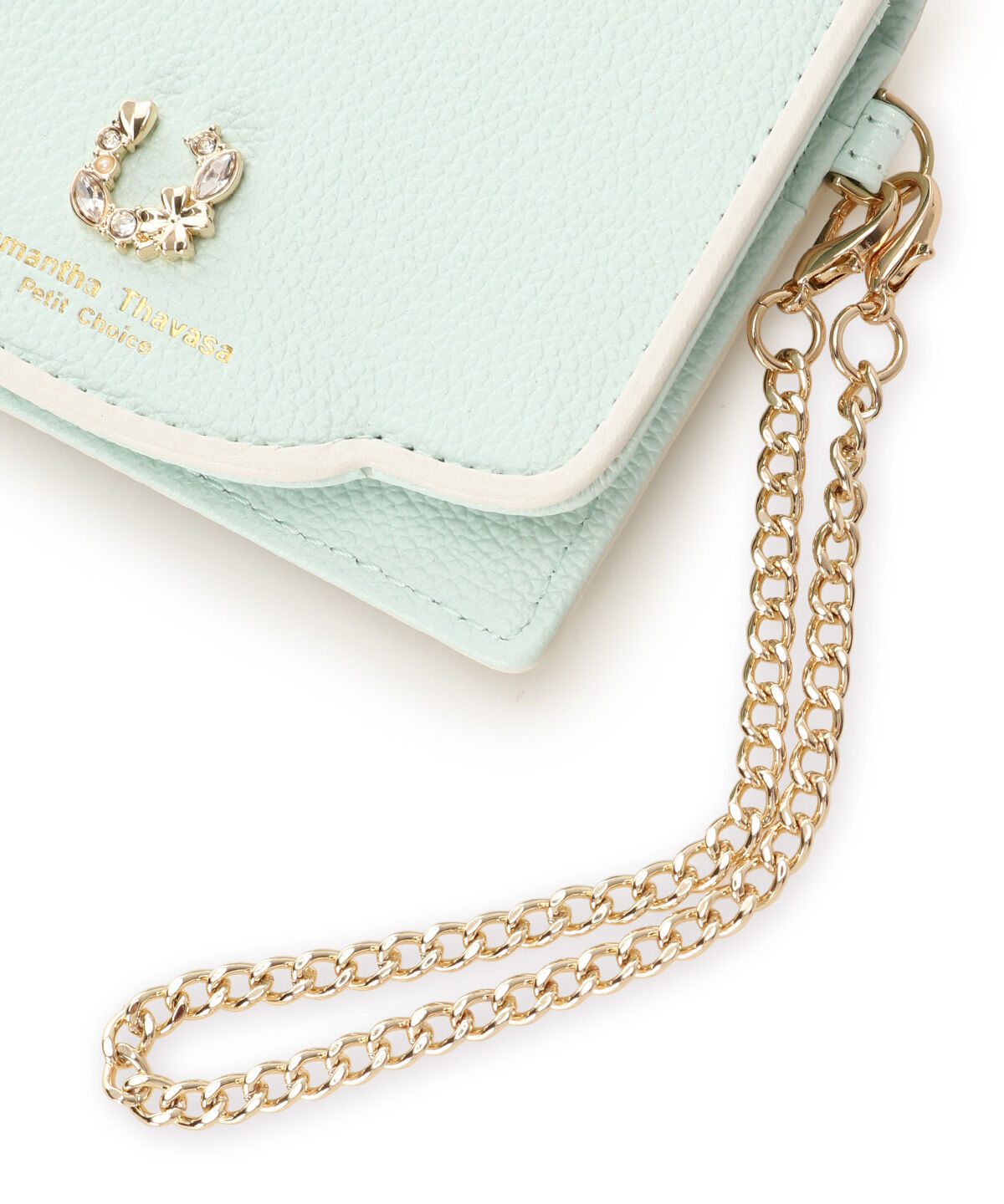 Samantha Thavasa Petit Choice「フープラインビジュー パスケース」|定期入れ|