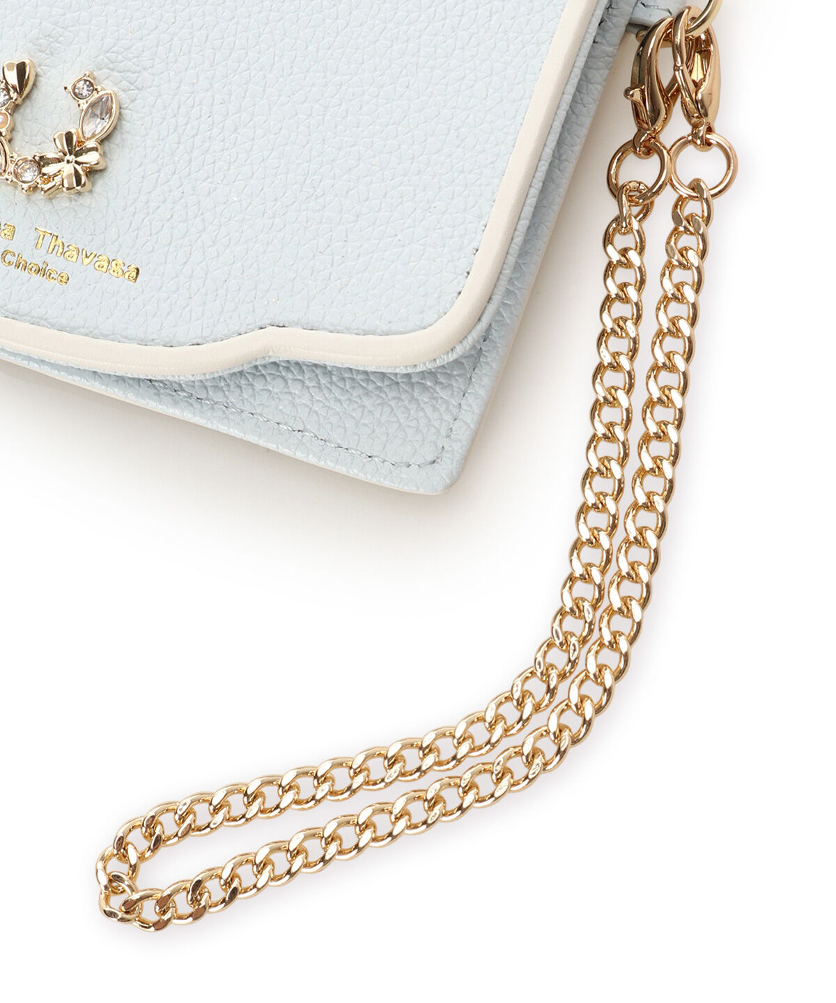 Samantha Thavasa Petit Choice「フープラインビジュー パスケース」|定期入れ|