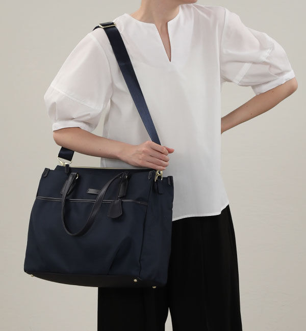ace.「ace. エセンシア ワークスタイルビューティーズ トートバッグ A4／14.0インチサイズ 11482」|トートバッグ|ネイビー
