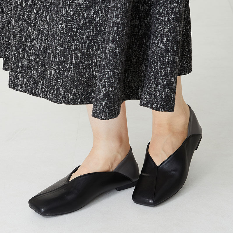 ORiental TRaffic「【アウトレット価格】スクエアトゥバブーシュ/R-3211 パンプス バブーシュ 柔らかい 人気 トレンド」|パンプス|