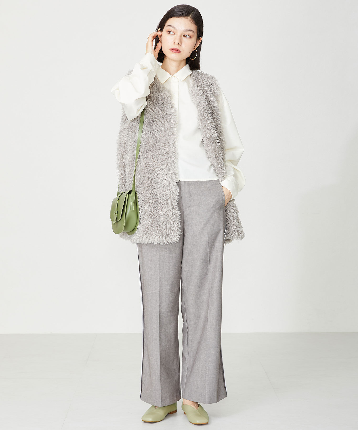 ORiental TRaffic「【アウトレット価格】スクエアトゥバブーシュ/R-3211 パンプス バブーシュ 柔らかい 人気 トレンド」|パンプス|