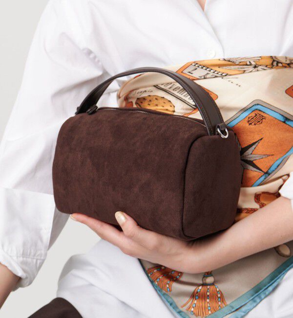 UNITED ARROWS「コンビ キューブ ショルダーバッグ」|ショルダー・メッセンジャー|DK.BROWN