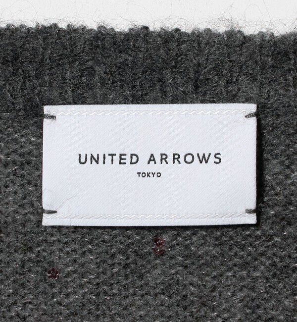 UNITED ARROWS「フラワー スパンコール クルーネック ニット」|ニット・セーター|
