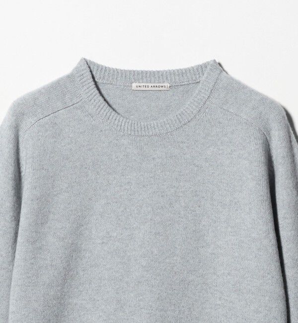 UNITED ARROWS「ウール カシミヤ ミドルゲージ クルーネック ニット」|ニット・セーター|