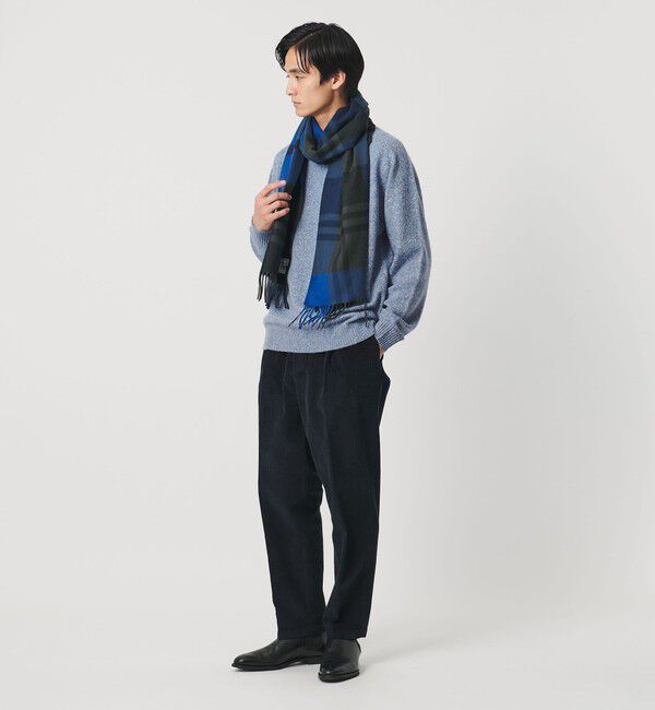 UNITED ARROWS「ウール カシミヤ ミドルゲージ クルーネック ニット」|ニット・セーター|