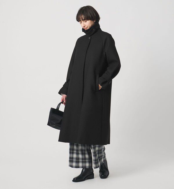 UNITED ARROWS「MANTECO ステンカラー コート」|ステンカラーコート|BLACK