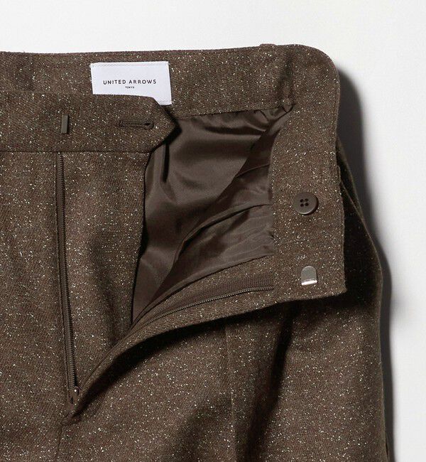 UNITED ARROWS「ツイードライク 2タック ワイド パンツ」|チノ|