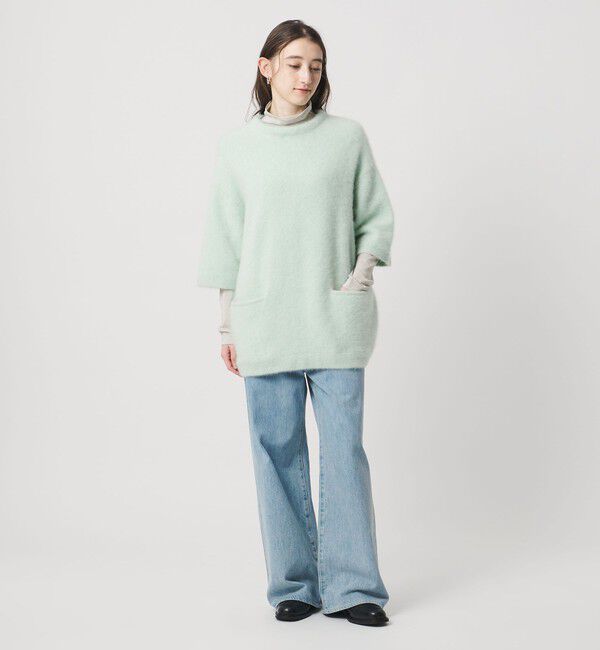 UNITED ARROWS「ラメ テンジク タートルネック カットソー ‐ウォッシャブル‐」|Tシャツ・カットソー|