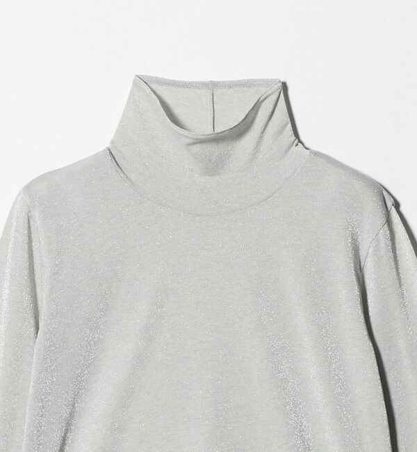 UNITED ARROWS「ラメ テンジク タートルネック カットソー ‐ウォッシャブル‐」|Tシャツ・カットソー|