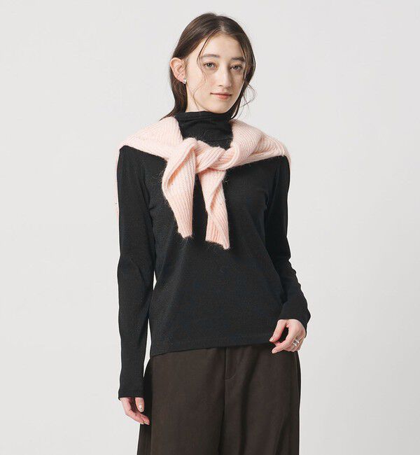 UNITED ARROWS「ラメ テンジク タートルネック カットソー ‐ウォッシャブル‐」|Tシャツ・カットソー|