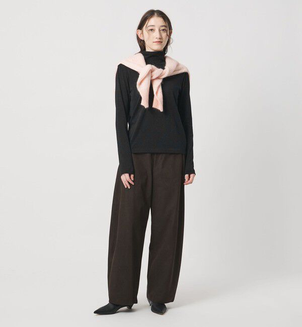 UNITED ARROWS「ラメ テンジク タートルネック カットソー ‐ウォッシャブル‐」|Tシャツ・カットソー|