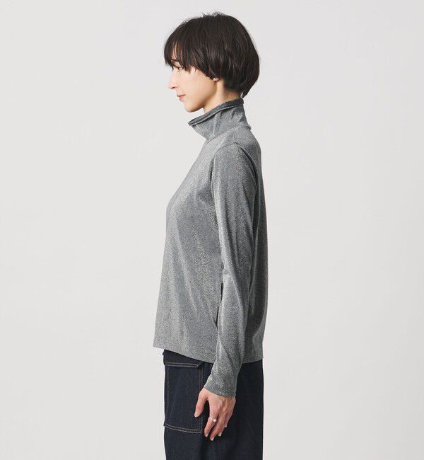 UNITED ARROWS「ラメ テンジク タートルネック カットソー ‐ウォッシャブル‐」|Tシャツ・カットソー|