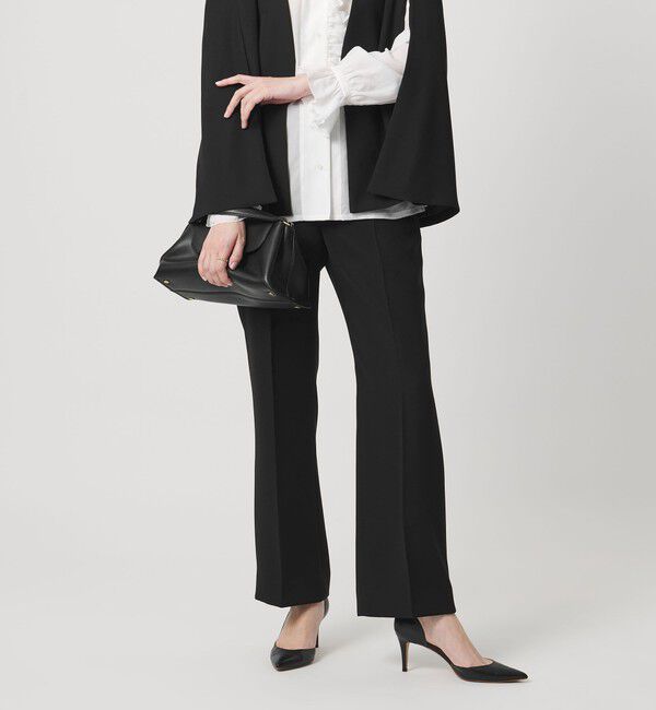 UNITED ARROWS「フレアパンツ」|スラックス|BLACK