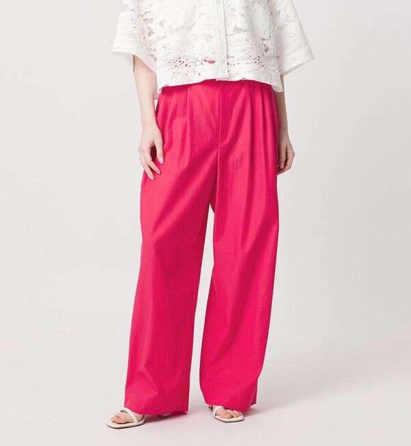 UNITED ARROWS「ツイル ダブルタック イージーパンツ」|チノ|