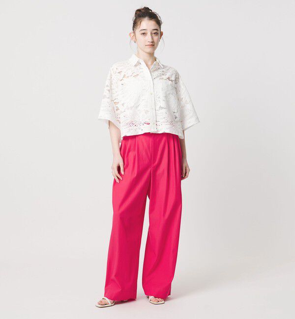 UNITED ARROWS「ツイル ダブルタック イージーパンツ」|チノ|