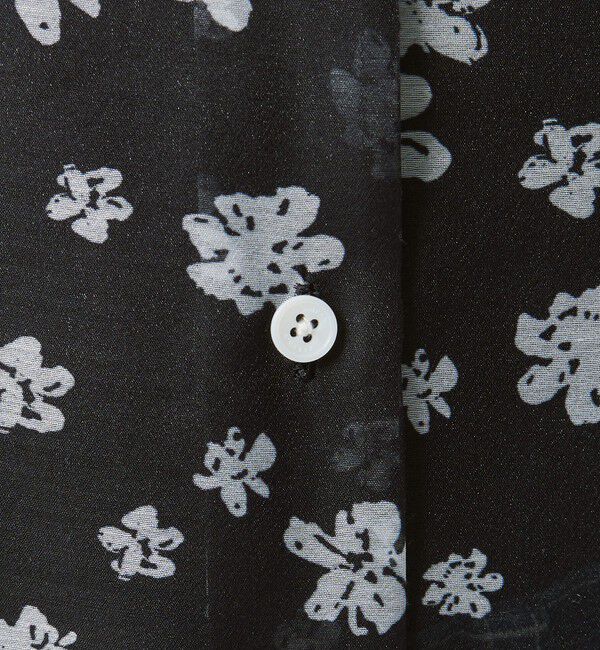 UNITED ARROWS「プリント バンドカラー シャツ」|シャツ・ブラウス|