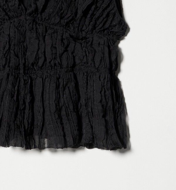 UNITED ARROWS「シャーリング フリル ベスト」|ベスト・ジレ|