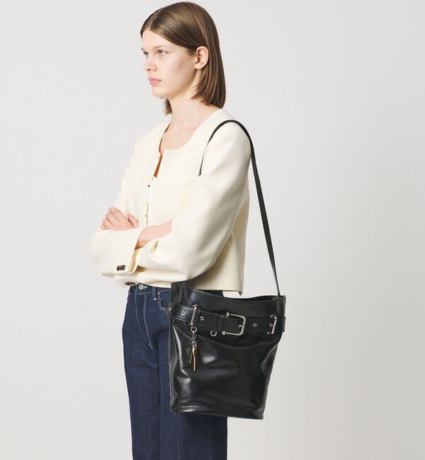 OSOI「＜OSOI＞BUCKET BROCLE バッグ」|ショルダー・メッセンジャー|BLACK