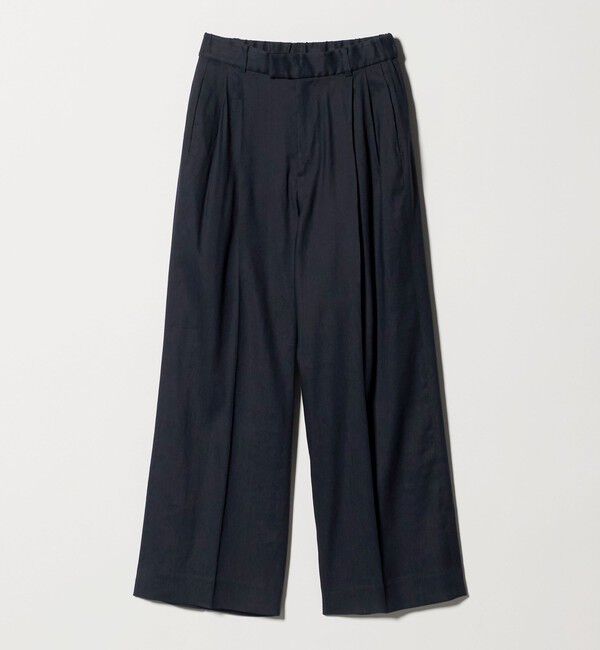 UNITED ARROWS「ECLISSE ストレート ワイドパンツ」|スラックス|NAVY