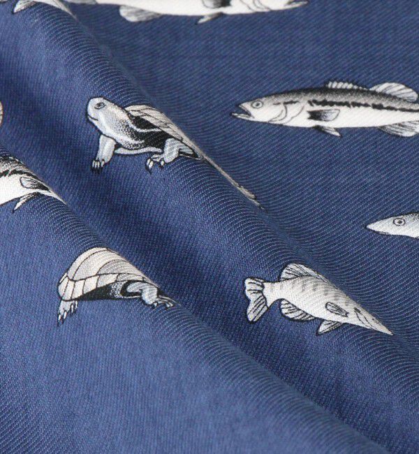 UNITED ARROWS green label relaxing「GLR シーアイランド フィッシュ ハンカチ」|ハンカチ|