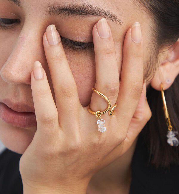 UNITED ARROWS green label relaxing「＜anisotea＞ Wave Arund リング」|リング|GOLD