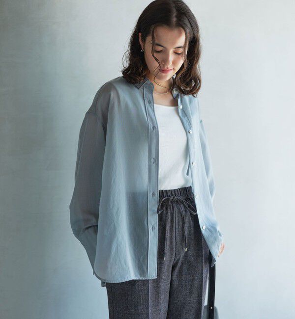 UNITED ARROWS green label relaxing「ミルフィーユデイリーシャツ」|シャツ・ブラウス|LT.BLUE