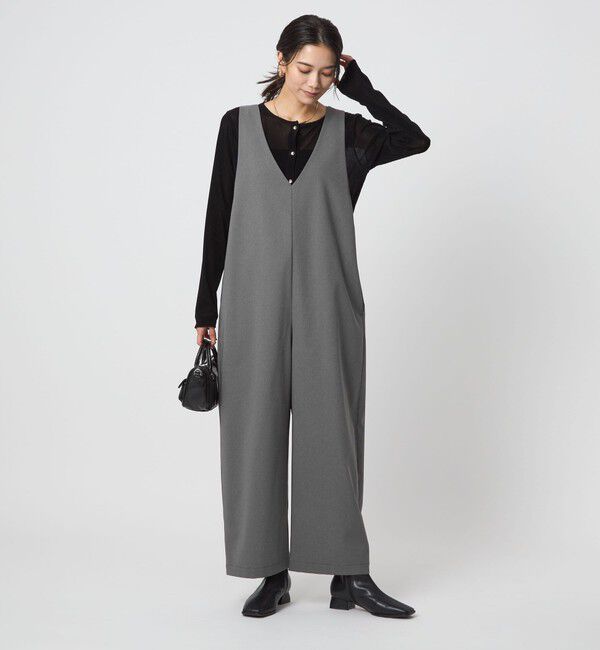 UNITED ARROWS green label relaxing「オルマイ ツイル サロペット」|オールインワン|MD.GRAY
