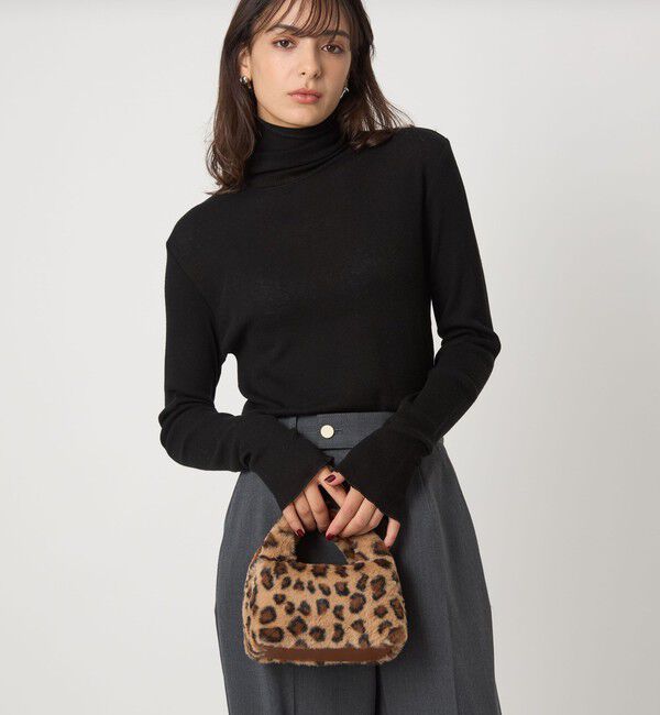 UNITED ARROWS green label relaxing「【別注】＜SINBONO＞レオパード フェイクファー バッグ」|ショルダー・メッセンジャー|