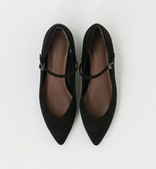 UNITED ARROWS green label relaxing「Vカット ストラップ フラットシューズ 撥水」|パンプス|