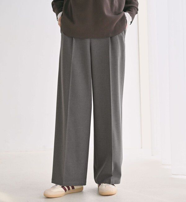 UNITED ARROWS green label relaxing「【WEB限定】＜at ease＞オルマイ ワイド パンツ マシンウォッシャブル ストレッチ 帯電防止」|その他|