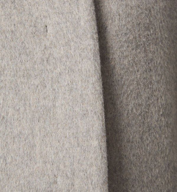 UNITED ARROWS green label relaxing「［size SHORTあり］アンゴラビーバー ノーカラー ミドル コート」|ノーカラーコート|