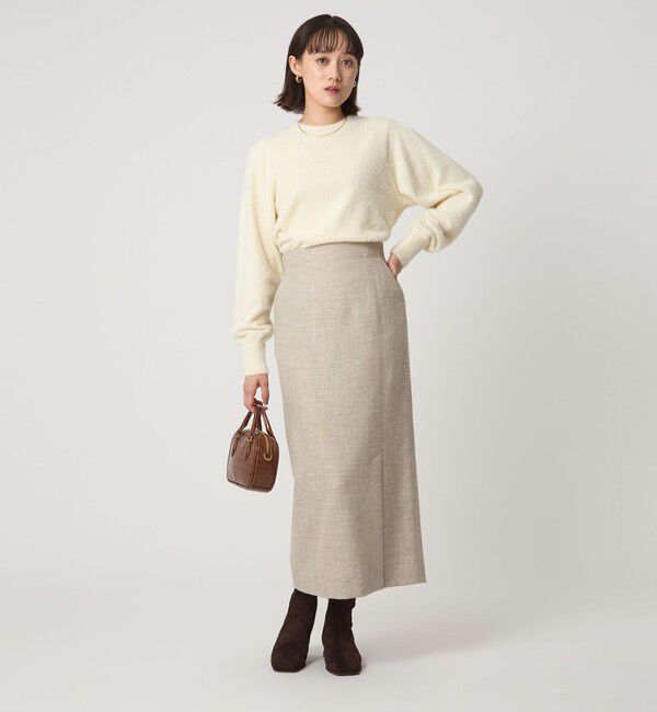 UNITED ARROWS green label relaxing「フラッフ フェザーヤーン ロングスリーブ ニット プルオーバー」|ニット・セーター|