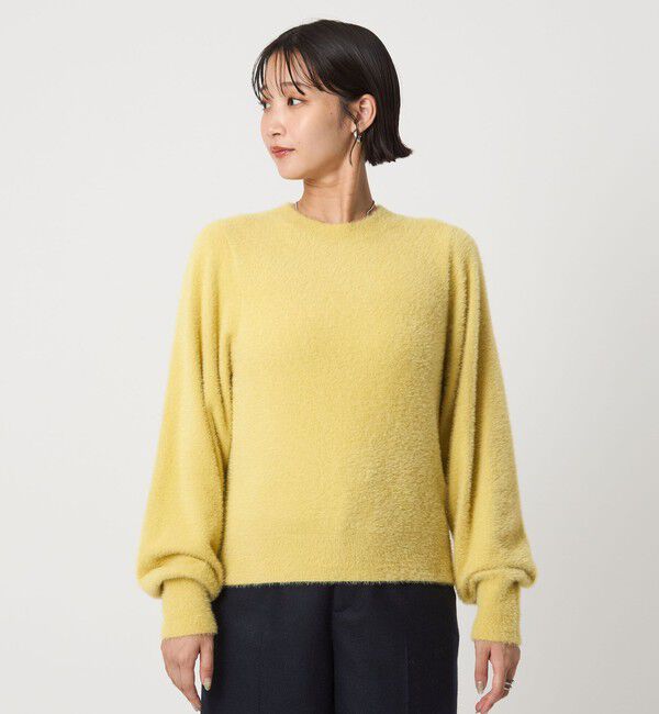 UNITED ARROWS green label relaxing「フラッフ フェザーヤーン ロングスリーブ ニット プルオーバー」|ニット・セーター|