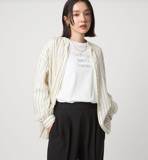 UNITED ARROWS green label relaxing「【WEB限定】＜at ease＞グラフィック ロングスリーブ Tシャツ」|Tシャツ・カットソー|