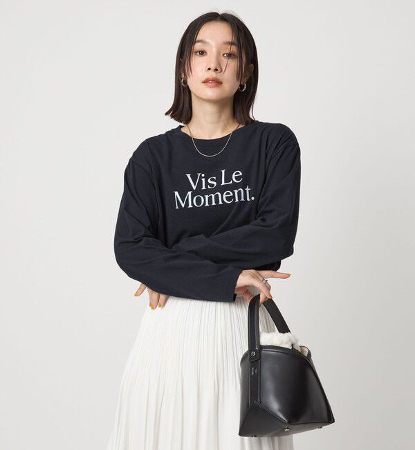 UNITED ARROWS green label relaxing「【WEB限定】＜at ease＞グラフィック ロングスリーブ Tシャツ」|Tシャツ・カットソー|NAVY