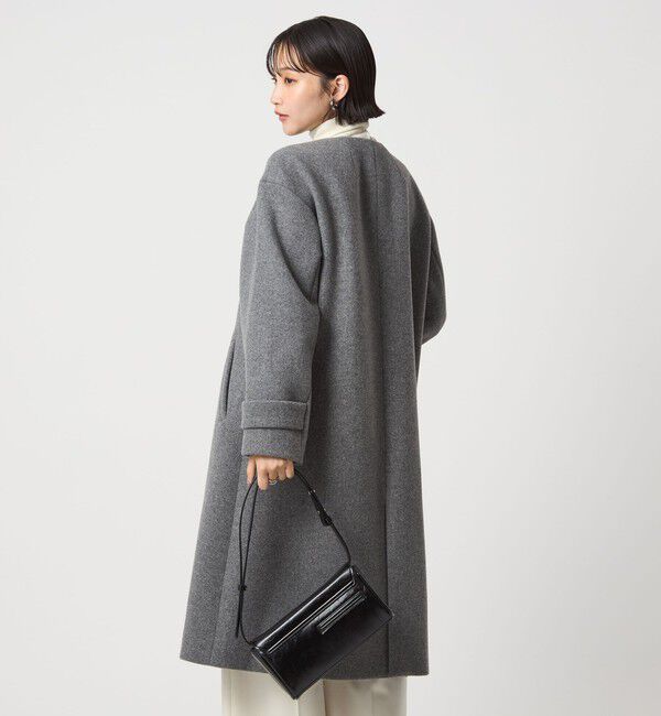 UNITED ARROWS green label relaxing「［size SHORTあり］SENTDALE WOOL セントデールウール ノーカラー コート」|ノーカラーコート|