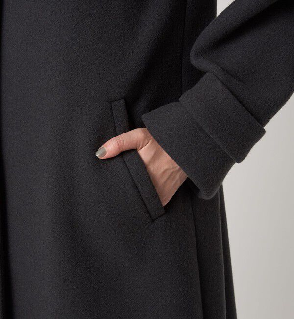 UNITED ARROWS green label relaxing「［size SHORTあり］SENTDALE WOOL セントデールウール ノーカラー コート」|ノーカラーコート|