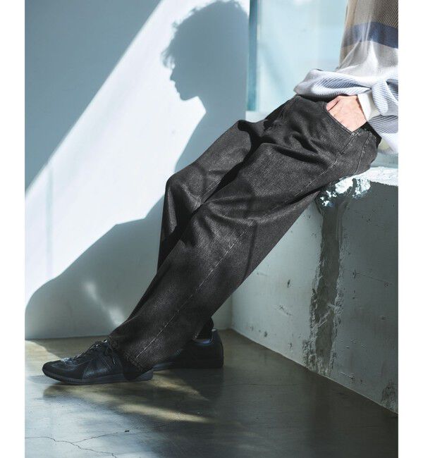 UNITED ARROWS green label relaxing「デニム ワイド テーパード W3 デニムパンツ」|デニム|DK.GRAY