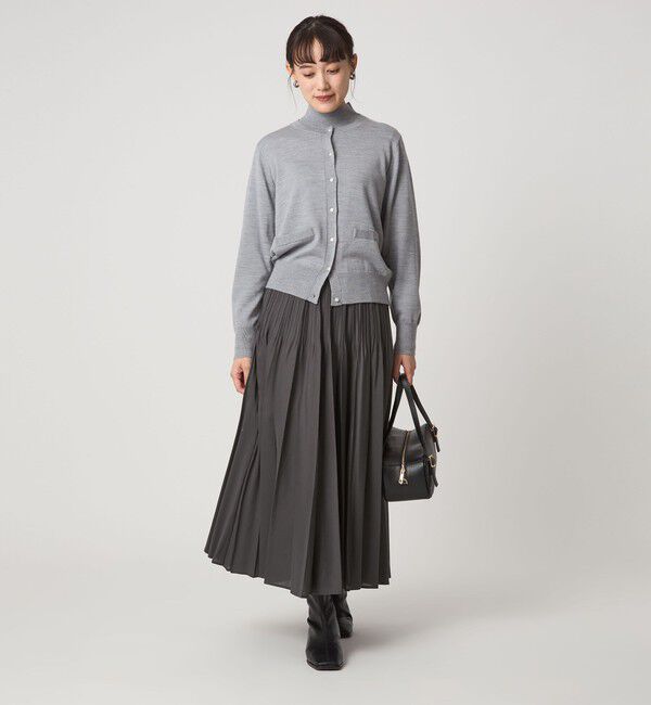 UNITED ARROWS green label relaxing「シアー プリーツ スカート」|フレア|