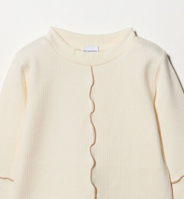 UNITED ARROWS green label relaxing「配色メロー起毛 テレコトップス / キッズ  100cm-160cm」|Tシャツ・カットソー|