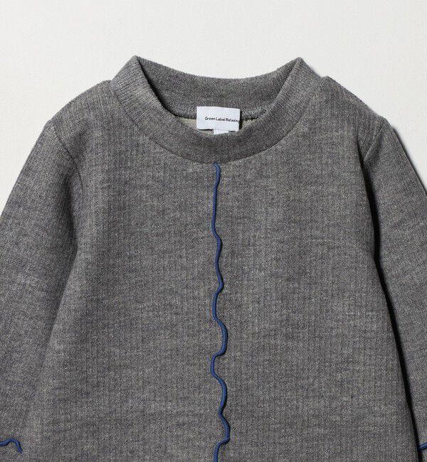 UNITED ARROWS green label relaxing「配色メロー起毛 テレコトップス / キッズ  100cm-160cm」|Tシャツ・カットソー|